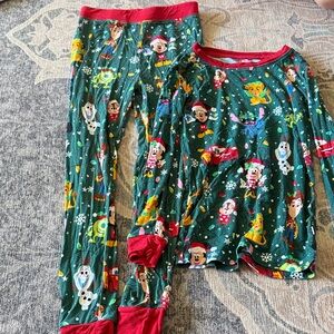 Little Sleepies Festive Green and Red Kids Pajama Set